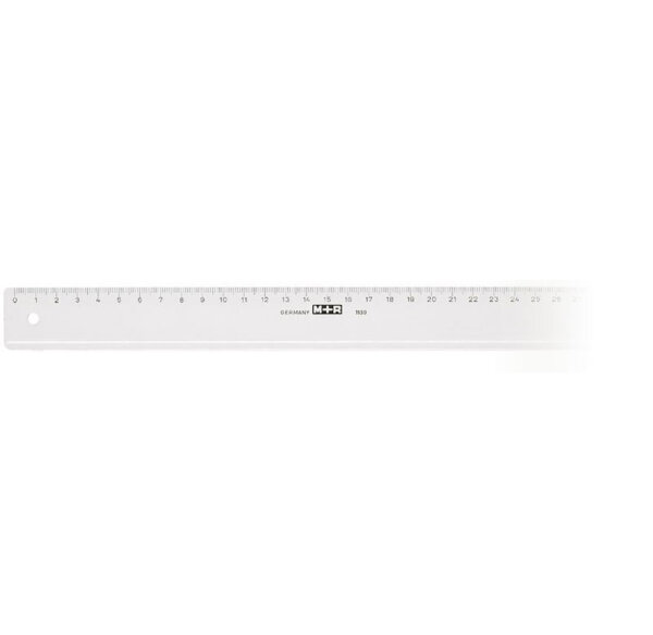 Zeichenlineal mit Tuschekante / 40 cm