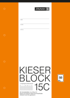 Kieser Block A4 Nr 15C kariert, 50 Blatt