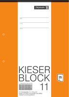 Kieser Nr. 11 kariert, Rand u. Schriftfeld