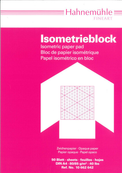 Isometrie-Block A4, 50 Blatt